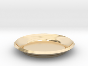 Mini plant saucer in 14K Yellow Gold
