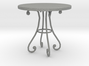 Dollhouse Miniature Table 'Finer Fare' in Gray PA12: 1:48 - O