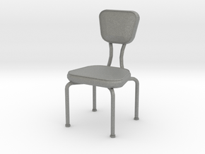 Miniature Dollhouse Dining Chair 'Retro Living' in Gray PA12: 1:48 - O