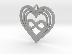 Triple Heart Infinity - Polyamory in Aluminum