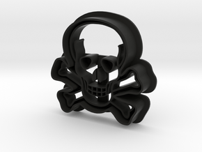 Skull Cookie Cutter in Black Natural Versatile Plastic