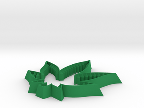 Cannabis Cookie Cutter in Green Processed Versatile Plastic