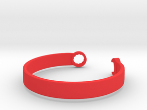 Wrench Bracelet in Red Processed Versatile Plastic