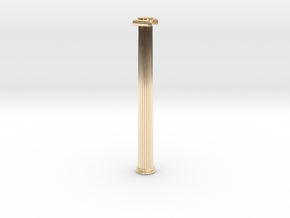 Ionic Column in 14k Gold Plated Brass: Extra Small