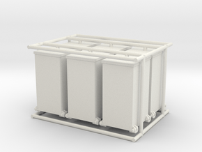 6 x 1/35 IJN Type 93 13mm ammo boxes in White Natural Versatile Plastic