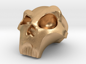 Stylized Skull in Natural Bronze