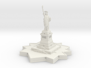 Statue of Liberty 1/1000 in White Natural Versatile Plastic