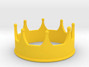 Crown in Yellow Processed Versatile Plastic