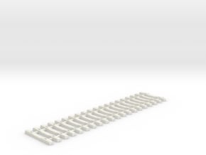 Concrete Tie Lattice - Oscale in White Natural Versatile Plastic
