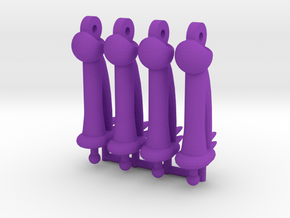 Antron Legs in Purple Processed Versatile Plastic
