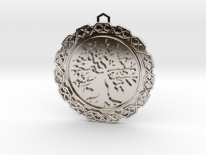 Tree Of Life Pendant in Rhodium Plated Brass