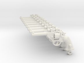PoliceMK4_OpticSET revolver in White Natural Versatile Plastic