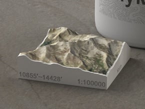 Mt. Massive, Colorado, USA, 1:100000 in Natural Full Color Sandstone