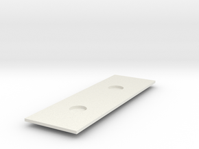 Flight Circuits - 03 - Front Plate 2 Hole Cover in White Natural Versatile Plastic