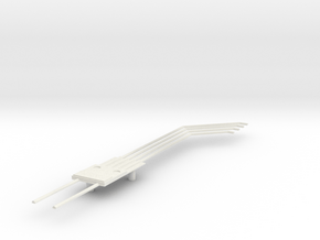 Flight Circuits - 17 - Left Panel and Pipes in White Natural Versatile Plastic