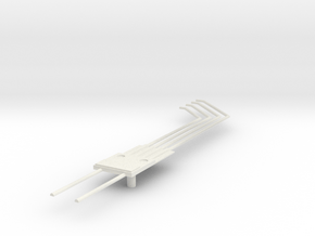 Flight Circuits - 18 - Right Panel and Pipes in White Natural Versatile Plastic