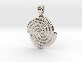 Life's spirals [pendant] in Rhodium Plated Brass