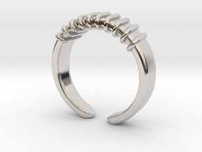 Spring ring [sizable] in Platinum