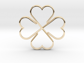 Clover Hearts in 14K Yellow Gold
