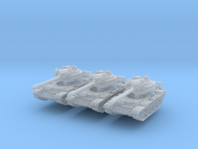 T-55 A Tank (x3) 1/350 in Smooth Fine Detail Plastic
