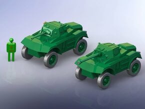 British Coventry Armoured Car Mk I & II 1/144 in Smooth Fine Detail Plastic