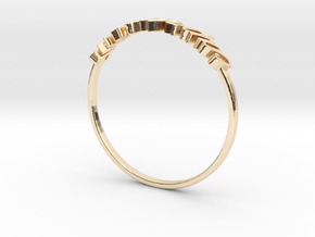 Astrology Ring Capricorne US5/EU49 in 14k Gold Plated Brass