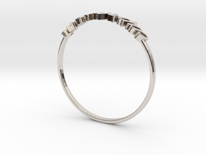 Astrology Ring Capricorne US7/EU54 in Platinum