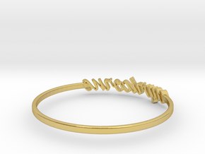 Astrology Ring Capricorne US10/EU62 in Polished Brass