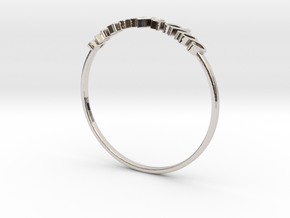 Astrology Ring Capricorne US8/EU57 in Platinum