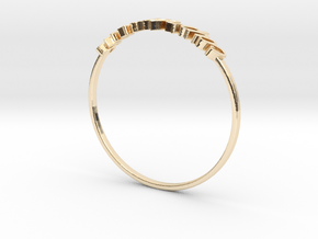 Astrology Ring Capricorne US8/EU57 in 14k Gold Plated Brass