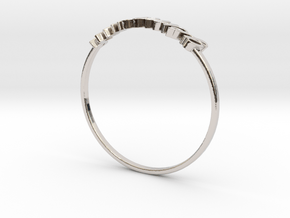 Astrology Ring Gémeaux US7/EU54 in Platinum
