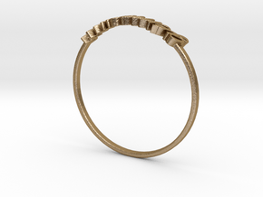 Astrology Ring Gémeaux US7/EU54 in Polished Gold Steel