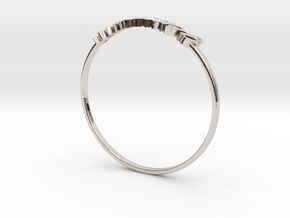 Astrology Ring Gémeaux US9/EU59 in Platinum