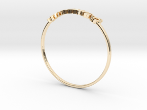Astrology Ring Gémeaux US9/EU59 in 14k Gold Plated Brass