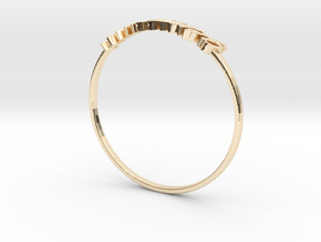 Astrology Ring Gémeaux US8/EU57 in 14k Gold Plated Brass