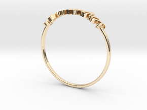 Astrology Ring Sagittaire US6/EU51 in 14k Gold Plated Brass