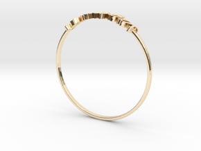 Astrology Ring Sagittaire US10/EU61 in 14k Gold Plated Brass