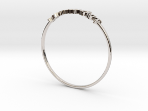Astrology Ring Sagittaire US10/EU61 in Platinum