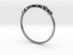 Astrology Ring Sagittaire US6/EU51 in Polished Silver