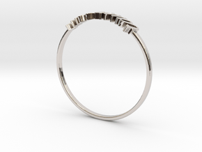 Astrology Ring Taureau US6/EU51 in Platinum