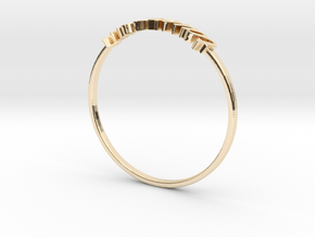 Astrology Ring Taureau US6/EU51 in 14k Gold Plated Brass