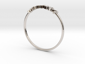 Astrology Ring Verseau US5/EU49 in Platinum