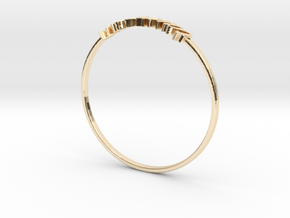 Astrology Ring Taureau US9/EU59 in 14k Gold Plated Brass
