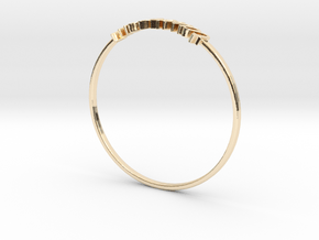 Astrology Ring Taureau US10/EU61 in 14k Gold Plated Brass