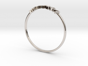 Astrology Ring Verseau US6/EU51 in Platinum