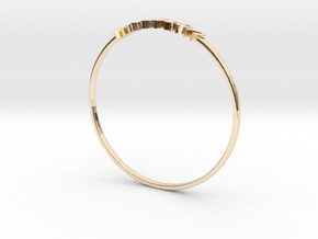Astrology Ring Verseau US11/EU64 in 14k Gold Plated Brass