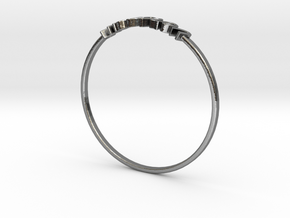 Astrology Ring Verseau US9/EU59 in Polished Silver