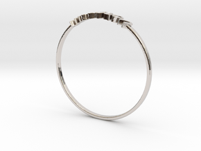 Astrology Ring Verseau US9/EU59 in Platinum