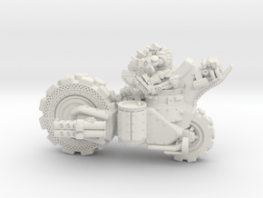 Dwarf Panzer Bike in White Natural Versatile Plastic