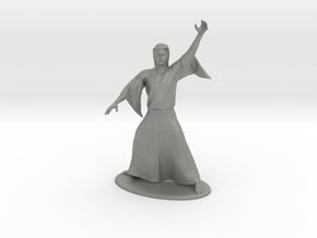 Magic-User Miniature in Gray PA12: 28mm